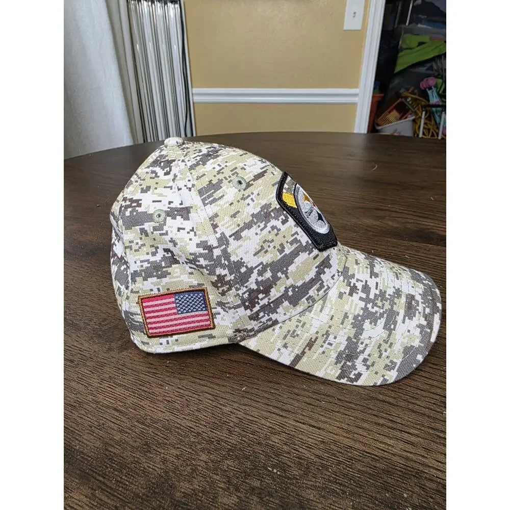 Pittsburgh Steelers New Era‎ 9Twenty Camo WOMEN'S Adjustable Hat Cap EUC CLEAN